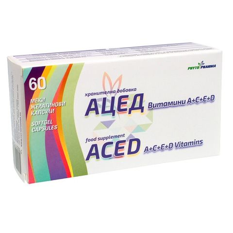 Phyto Pharma Витамини A + C + E + D АЦЕД х60 капсули