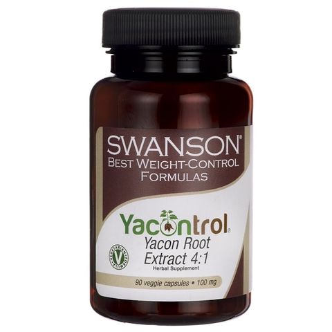 Swanson Yacontrol Корен от якон Екстракт 4:1 за контрол на теглото 100 мг х90 капсули