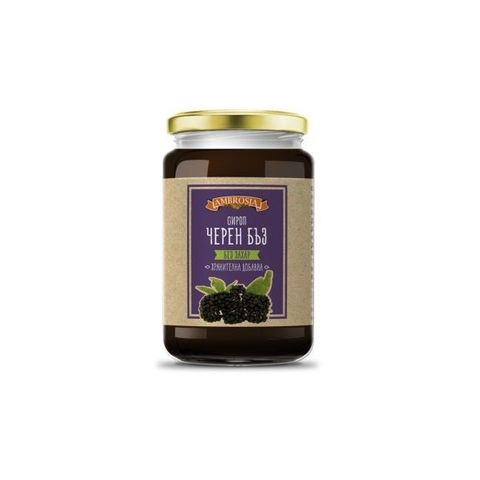 Ambrosia Сироп от черен бъз за укрепване на имунитета Без Захар х410 грама
