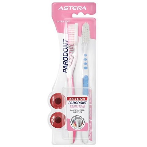 Astera Parodont Sensitive Четка за зъби х2броя