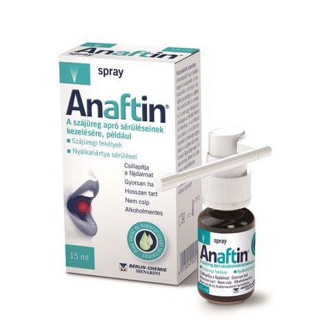 Berlin Chemie Anaftin spray Облекчаващ спрей за ранички и афти х15 мл 