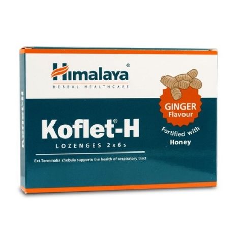 Himalaya Koflet-H Бонбони с аромат на джиджифил х12 броя