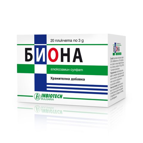 Inbiotech Биона Сашета за здрави стави 1500 мг х20 броя