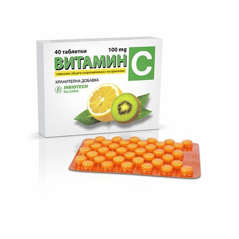 Inbiotech Bulgaria Витамин C 100 мг х40 таблетки