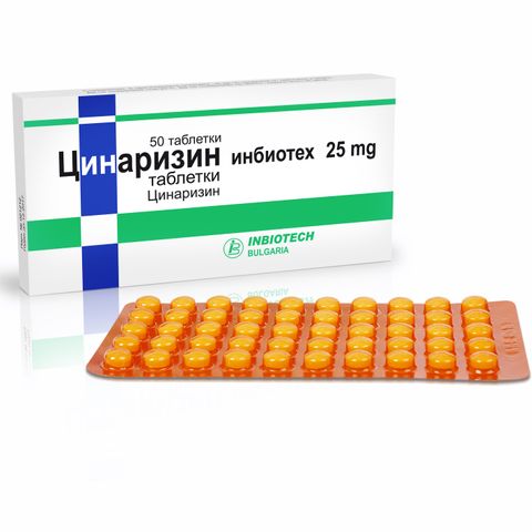 Inbiotech Цинаризин 25 мг х50 таблетки