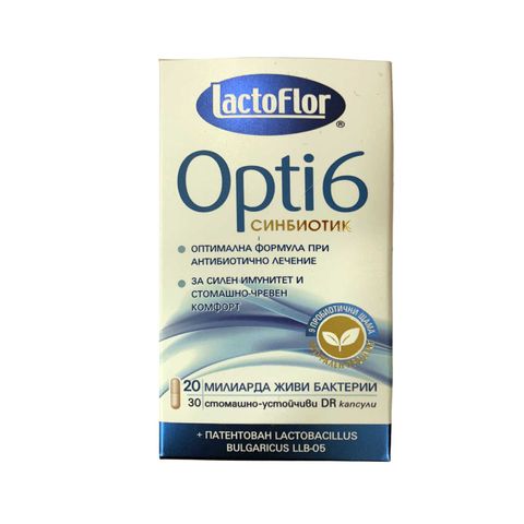 Lactoflor Opti 6 Синбиотик за силен имунитет x30 капсули