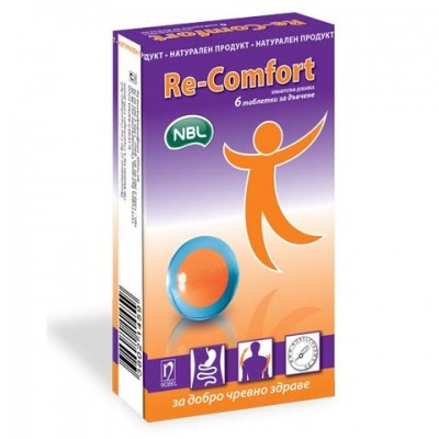 Nobel Pharma Re-Comfort Таблетки за дъвчене за добро чревно здраве х6 броя 