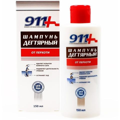 Tvins Tek 911 Катранен Шампоан за коса против пърхот х150 мл