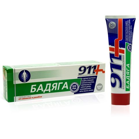 Tvins Tek 911 Бадяга Масажен гел за тяло при отоци и синини х100 мл