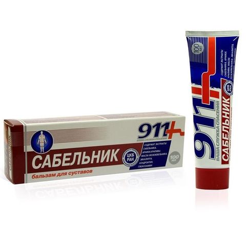 Tvins Tek 911 Сабелник Масажен гел-балсам х100 мл