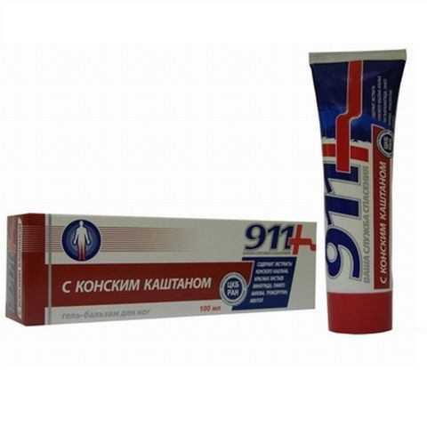 Tvins Tek 911 Конски кестен Масажен гел-балсам х100 мл