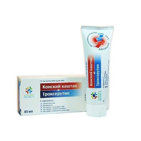 Tvins Tek Natura Medica Конски Кестен и Троксерутин Гел-балсам за тяло при разширени вени х85 мл