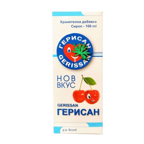 Velevi Farma Герисан Сироп за деца с вкус на череша х100 мл