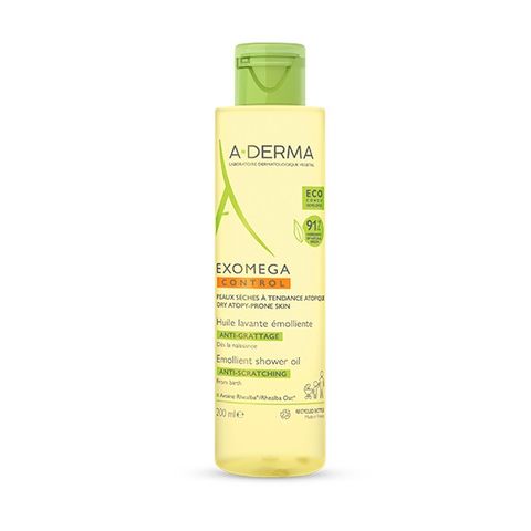 A-Derma Exomega Емолиентно почистващо олио за лице и тяло x200 мл