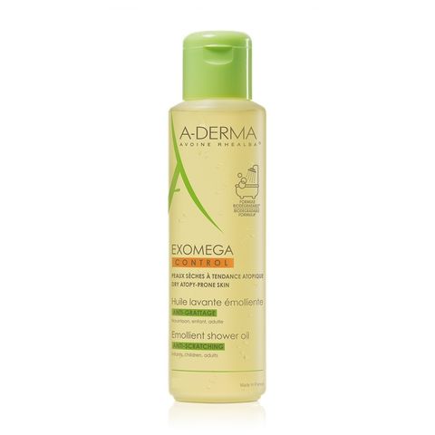 A-Derma Exomega Control Емолиентно душ олио за суха и склонна към атопия кожа х100 мл
