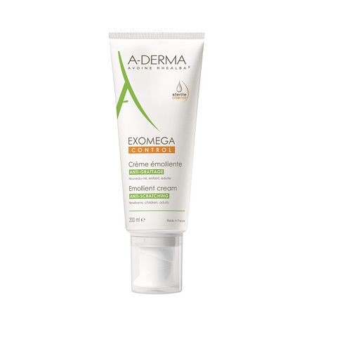 A-Derma Exomega Control Емолиентен крем за лице и тяло за много суха и атопична кожа x200 мл