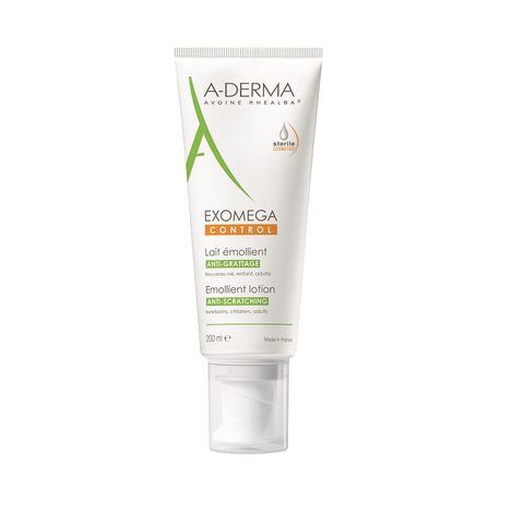 A-Derma Exomega Control Емолиентен лосион за лице и тяло за много суха и атопична кожа x200 мл