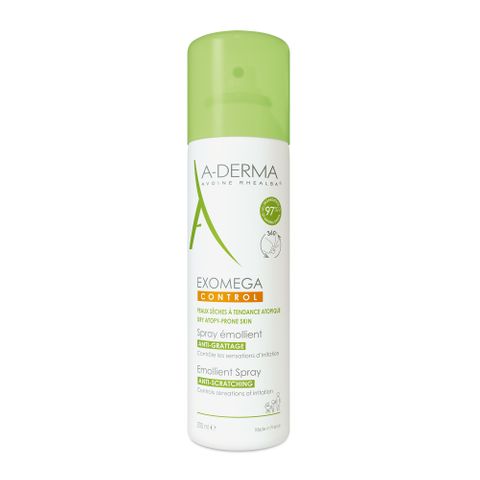 A-Derma Exomega Control Емолиентен спрей за лице и тяло за суха кожа, склонна към атопия x200 мл