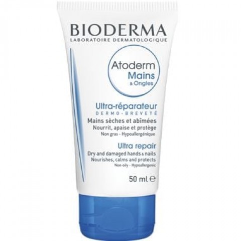 Bioderma Atoderm Възстановяващ и подхранващ крем за ръце и нокти x50 мл