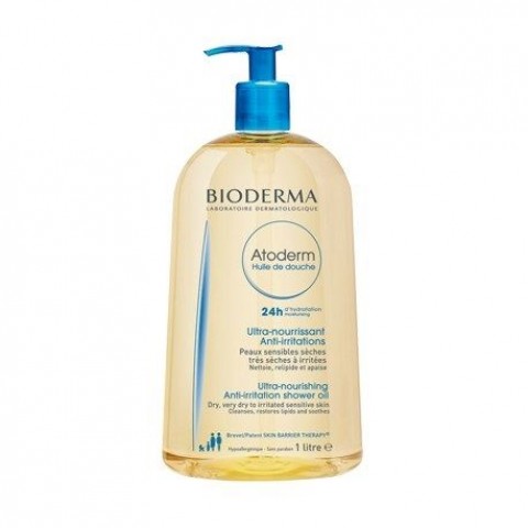 Bioderma Atoderm Душ олио за 24-часова хидратация за суха, много суха и атопична кожа x1000 мл