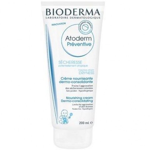 Bioderma Atoderm Preventive Подхранващ крем за лице и тяло за много суха кожа x200 мл