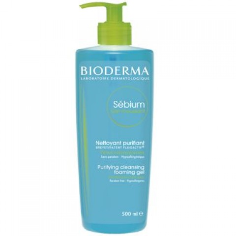 Bioderma Sebium H2O Ежедневен измиващ гел за мазна кожа x500 мл