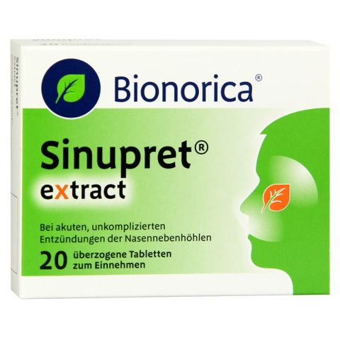 Bionorica Синупрет Екстракт при остри възпаления на синусите х20 бр