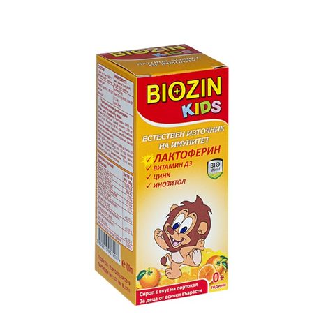 BIOSHIELD Биозин Кидс Сироп с лактоферин х100 мл