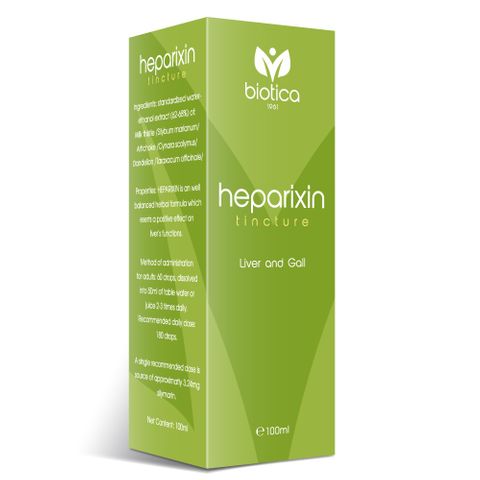 Biotica Heparixin Тинктура за подкрепа на черния дроб и жлъчката x100 мл