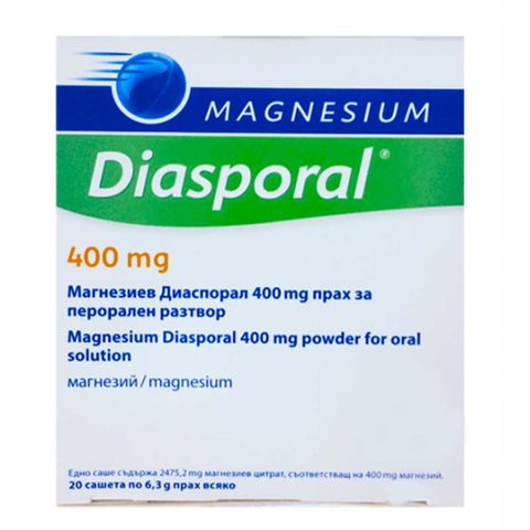 Diasporal Magnesium При дефицит на магнезий 400 мг х20 сашета