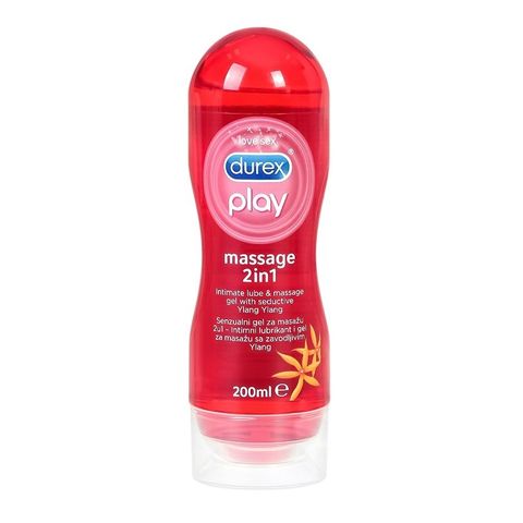 Durex Play Massage Чувствен масажен гел и лубрикант 2в1 с иланг-иланг х200 мл