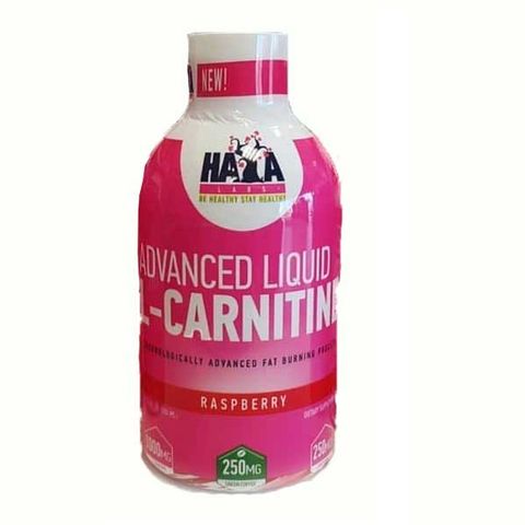 Haya Labs Advanced Liquid L-карнитин за пиене с вкус на малинa х500 мл