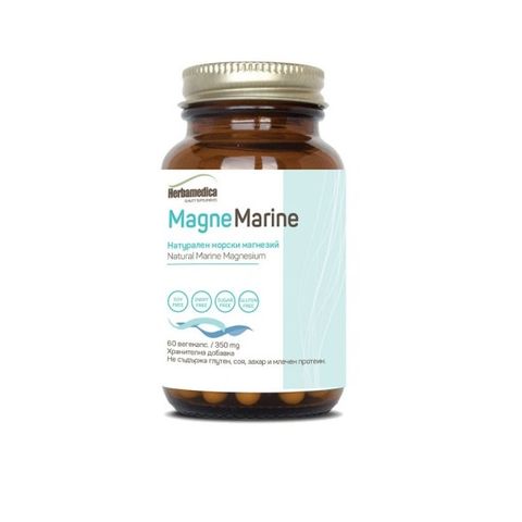 HERBA MEDICA Magne Marine Натурален морски магнезий 350 мг х60 капсул