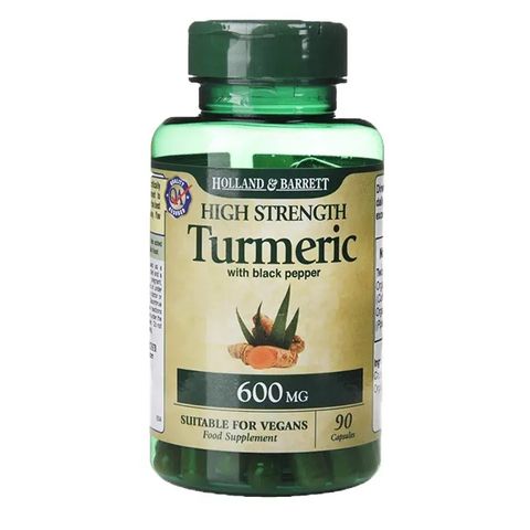 Holland and Barrett Био куркума с черен пипер 600мг х90 капсули