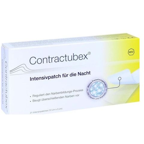MERZ PHARMA Contractubex Owernight Лепенки за лечение на белези 21 броя