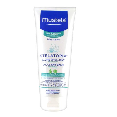Mustela Stelatopia Емолиентен балсам за бебета и деца за атопична кожа x200 мл