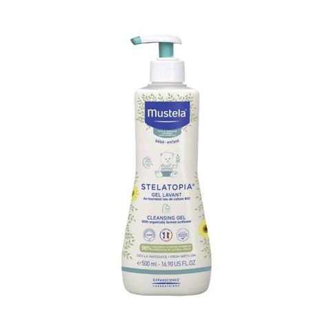 Mustela Stelatopia Крем душ за бебета и деца за атопична кожа x500 мл