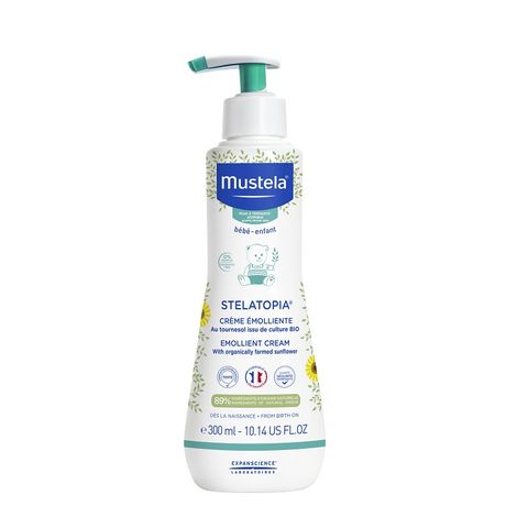 Mustela Stelatopia Емолиентен крем за бебета и деца за атопична кожа x300 мл