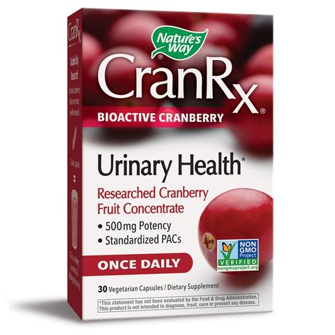 Nature's Way CranRX Биоактивна Червена боровинка за уринарния тракт 500мг х30 капсули 