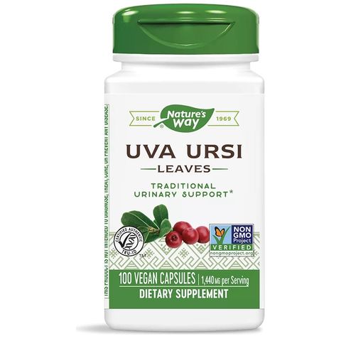 NATURE'S WAY Uva Ursi Мечо Грозде при цистит и камъни в бъбреците 480мг х100 капсули