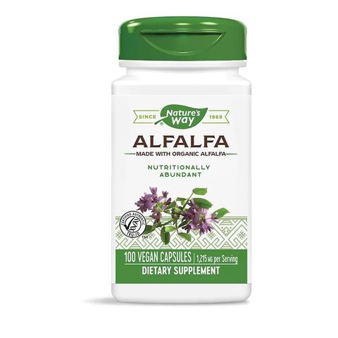 Nature's Way Alfalfa Leaves Люцерна за пикочо-половота и храносмилателната система 405 мг х100 капсули