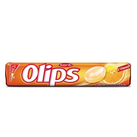 Olips Бонбони за гърло с витамин С и вкус на лимон и портокал х28 грама