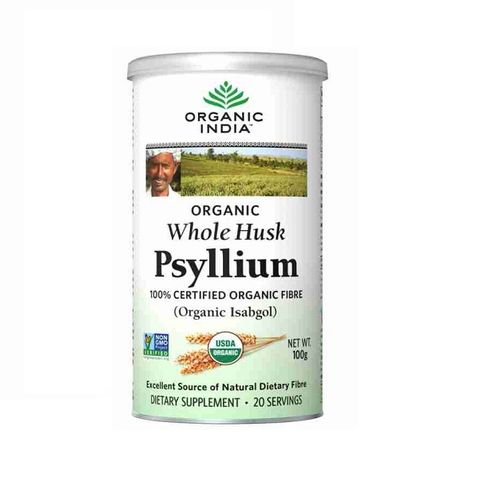 Organic India Psyllium Фибри за храносмилателния тракт и отделителната система х100 грама