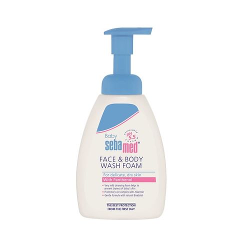 Sebamed Baby Face and Body Wash Foam / Себамед Бебе Измиваща Пяна за Лице и Тяло x400мл