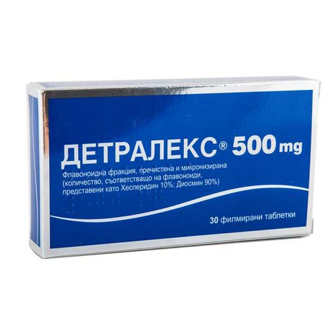 SERVIER Детралекс при разширени вени и хемороиди 500мг х30 таблетки