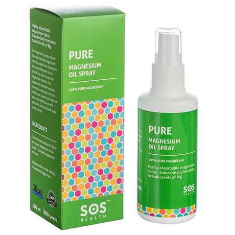 SOS Health Pure Магнезиево олио Спрей х100 млSOS Health Pure Магнезиево олио Спрей х100 мл