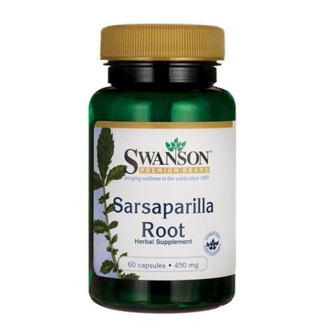 Swanson Сарсапарила корен 450 мг х60 капсули