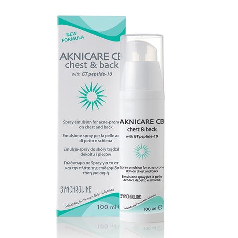 Synchroline Aknicare Chest & Back Емулсия-спрей за гърди и гръб за акнеична кожа x100 мл