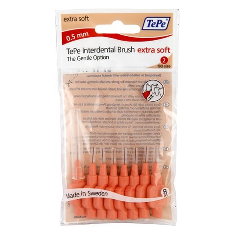 TEPE SWEDEN TEPE Interdental Brush Soft Интердентални четки за чувствителни зъби, размер 0,5 мм x 8 броя