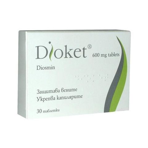 UCB Pharma Диокет за здрави вени и капиляри 600 мг х30 таблетки